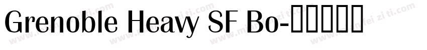 Grenoble Heavy SF Bo字体转换